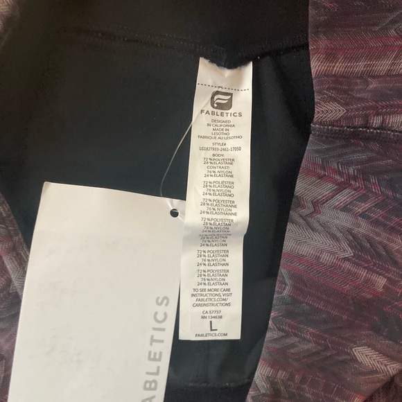 Fabletics Multi-Color Patterned Leggings - Picture 2 of 5